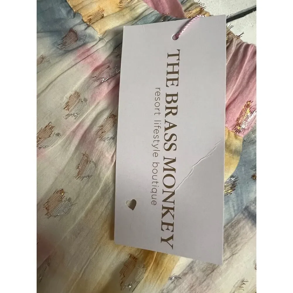 THE BRASS MONKEY NWT MULTICOLORED SKIRT SIZE M MSRP$95